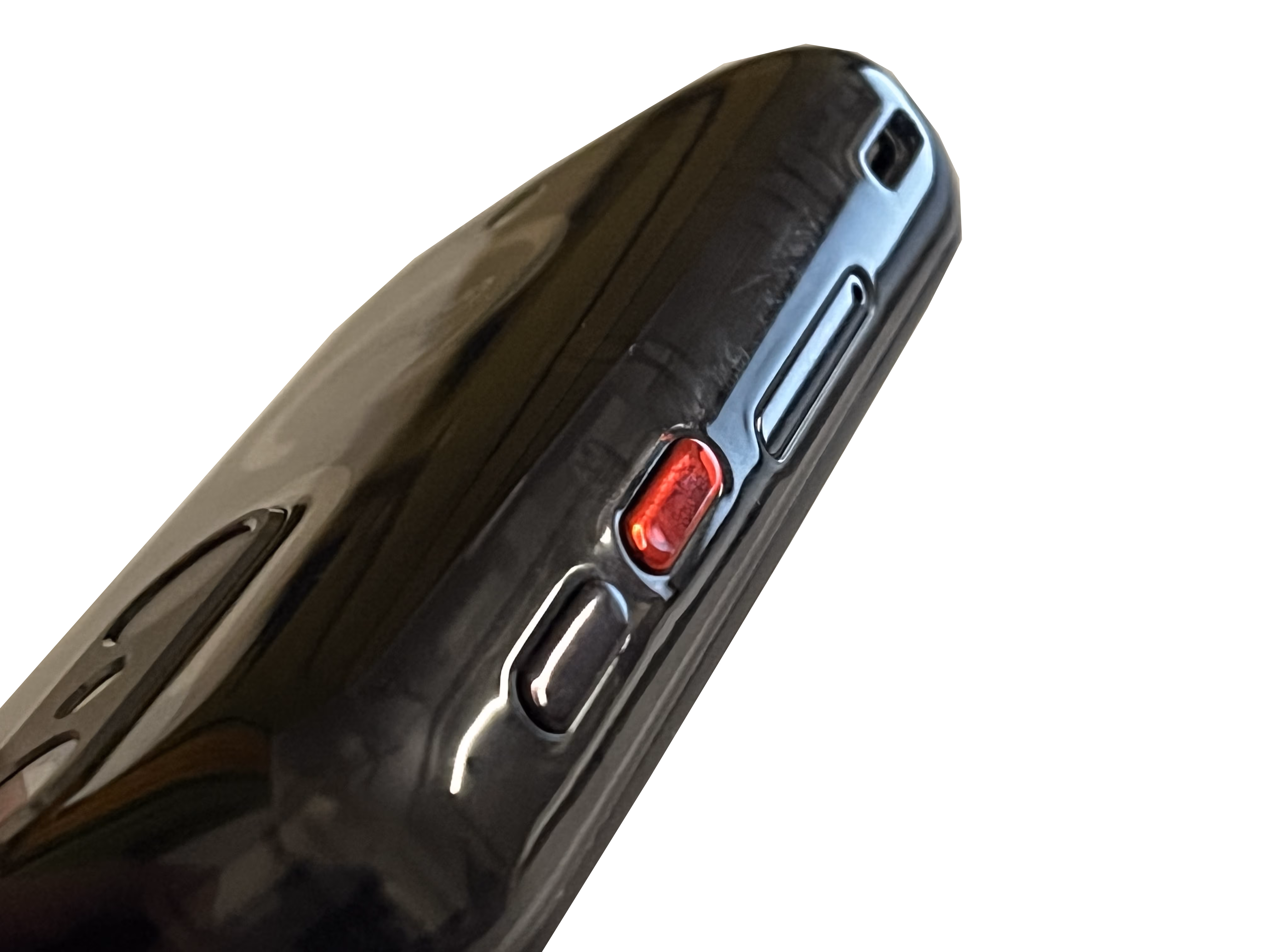 red button on side of phone