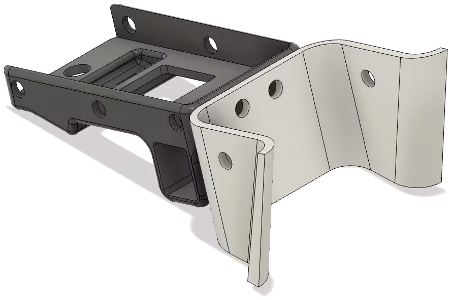 symmetrical new robot 3d model top